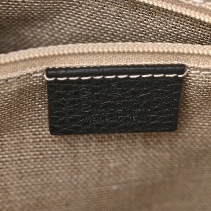 Gucci Dollar Calfskin Medium Interlocking G Top Handle Shoulder Bag Black 6 of 10