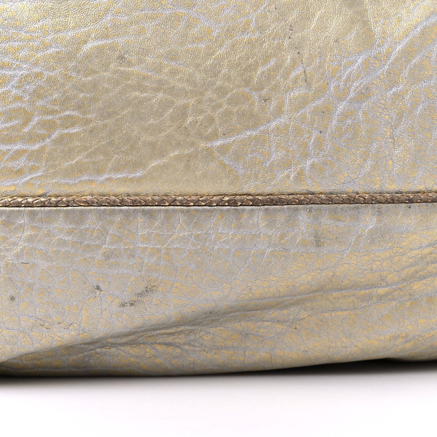 Fendi Nappa Nuvolata Bimetal Spy Oro Argento 15 of 16