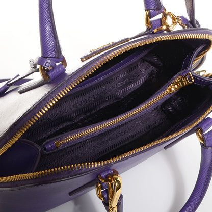 Prada Saffiano Lux Mini Promenade Tote Viola 5 of 11