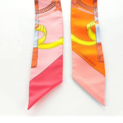 Hermes Silk Eperon d'Or Twilly 5 of 6