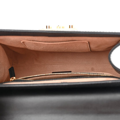 Gucci Guccissima Signature Small Padlock Top Handle Bag Black 5 of 10