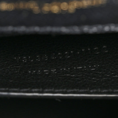 Saint Laurent Grain De Poudre Medium Classic Monogram Kate Satchel Black 7 of 10