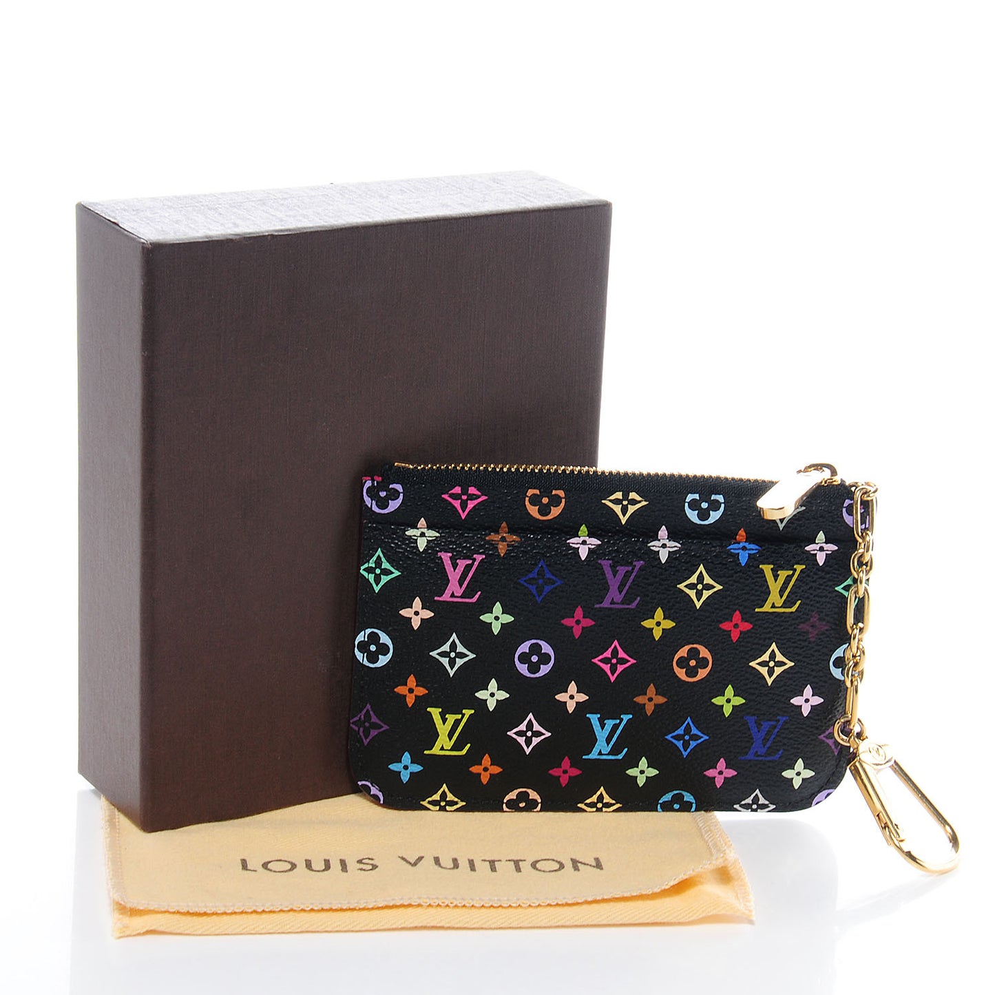 Monogram Multicolor Key Pouch Black Grenade