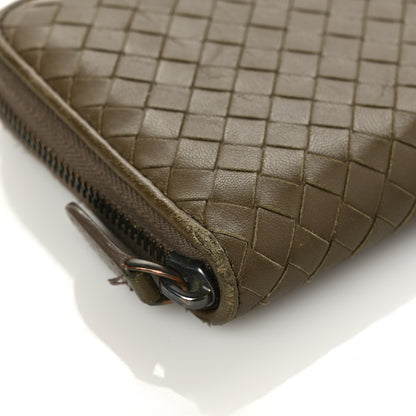 Bottega Veneta Nappa Intrecciato Zip Around Wallet Mud 9 of 11