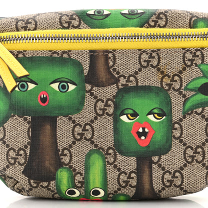 Gucci GG Supreme Monogram Smiling Plants Childrens Belt Bag Multicolor 8 of 11