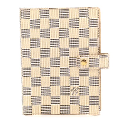 Louis Vuitton Damier Azur Medium Ring Agenda Cover 1 of 6