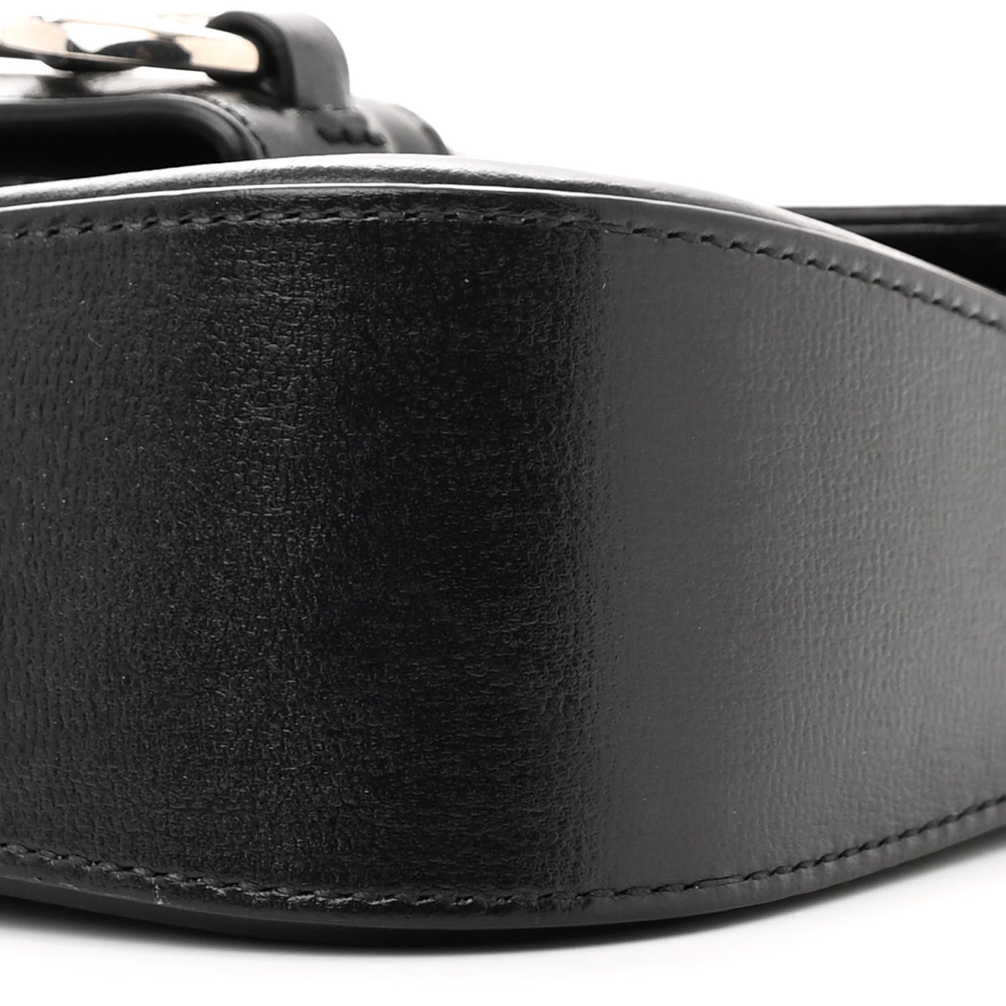 Calfskin Mini Horsebit 1955 Asymmetric Shoulder Bag Black