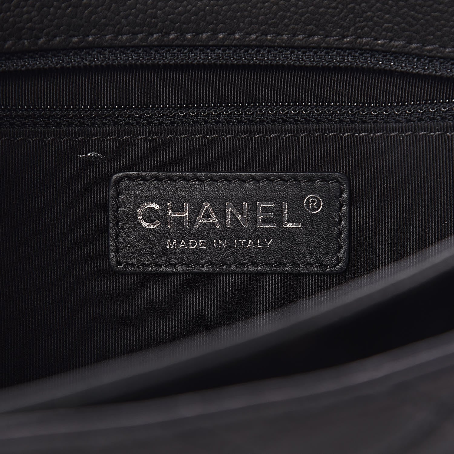 Chanel Caviar Quilted Medium Rock In Rome Single Flap Black 6 of 14
