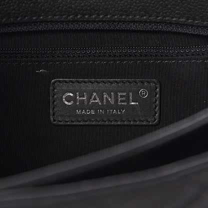 Chanel Caviar Quilted Medium Rock In Rome Single Flap Black 6 of 14