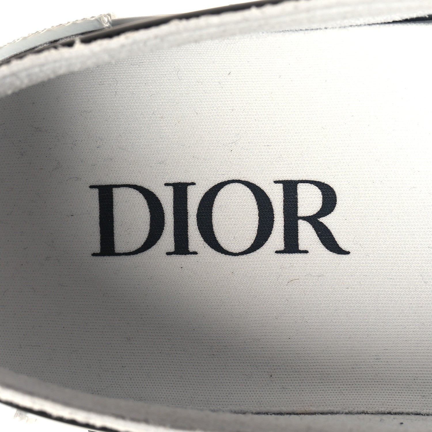 Christian Dior Technical Canvas Mesh Oblique Printed Mens B23 Low Top Sneakers 42 Black White 8 of 9