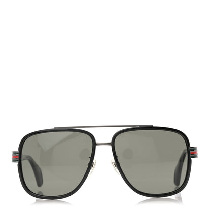 Gucci Acetate Aviator Sunglasses GG0448S Black 2 of 8