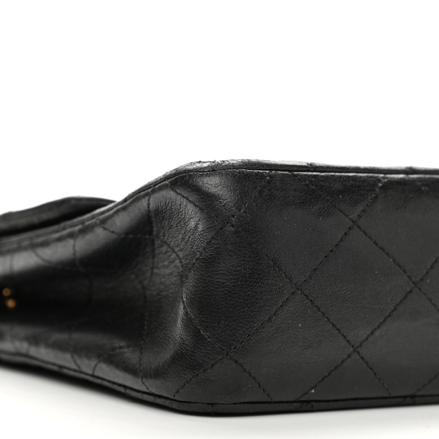 Lambskin Quilted Small Single Flap Black