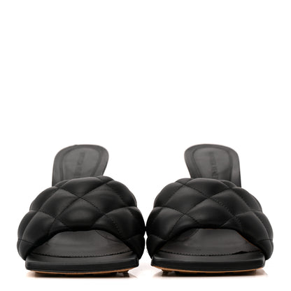 Bottega Veneta Nappa Matelasse Padded Mule Sandals 37 Black 3 of 8