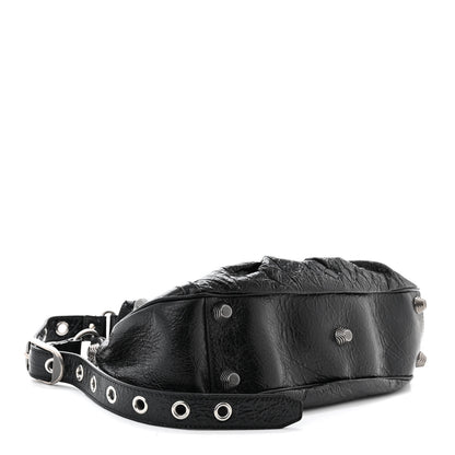 Balenciaga Agneau Arena Small Le Cagole Shoulder Bag Black 4 of 10