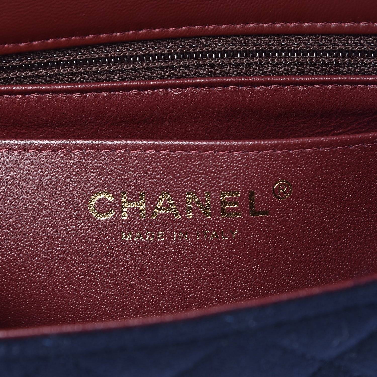 Chanel Felt Quilted Paris-Hamburg Charms Mini Rectangular Flap Dark Navy 6 of 8
