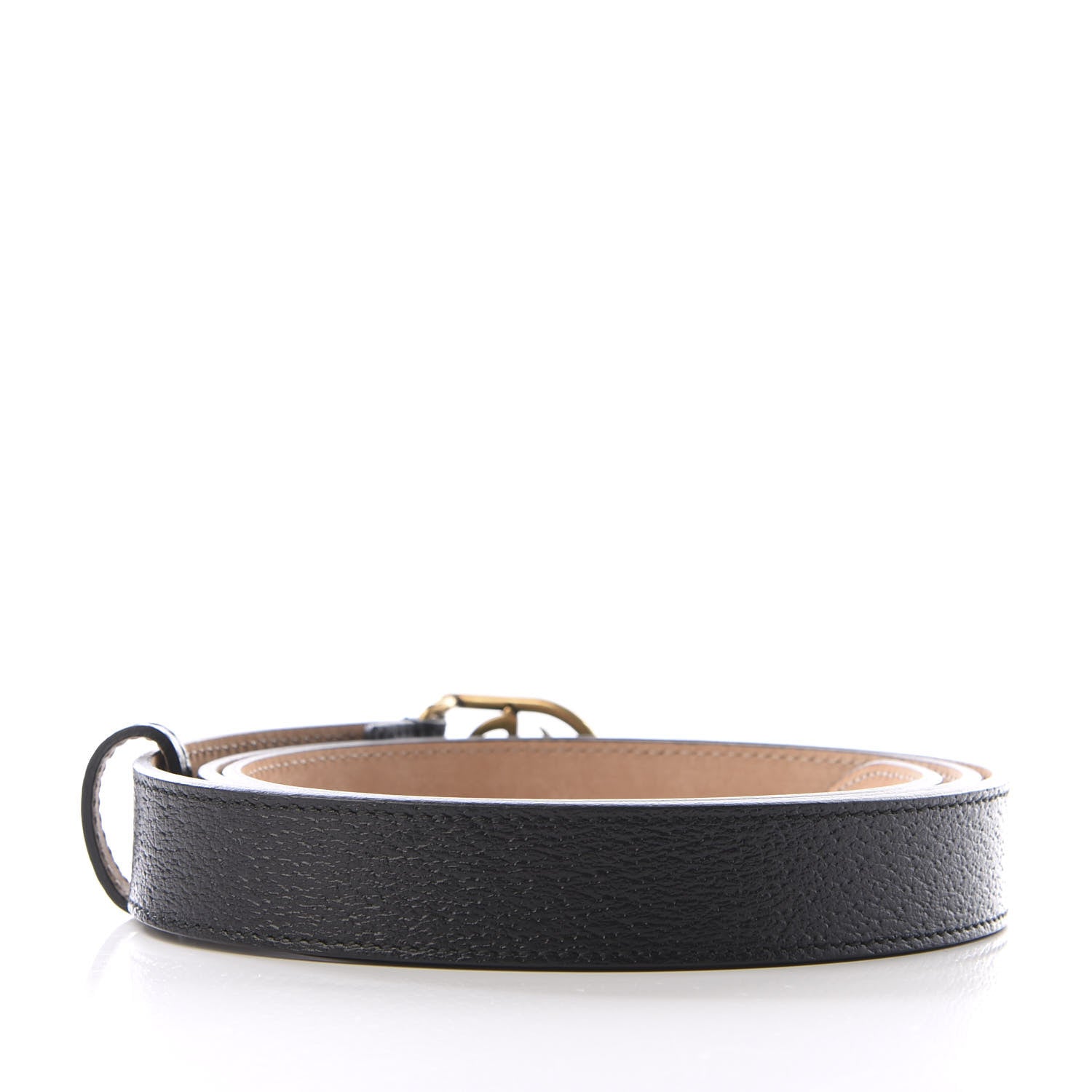 Gucci Calfskin Framed Double G Belt 100 40 Black 2 of 5