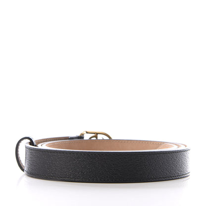 Gucci Calfskin Framed Double G Belt 100 40 Black 2 of 5