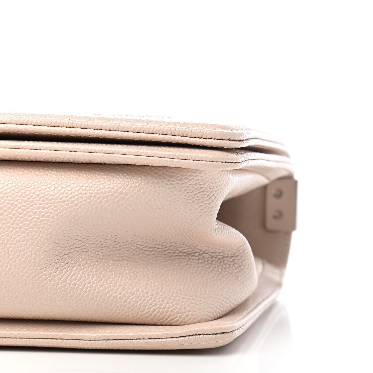 Chanel Caviar Chevron Quilted Medium Boy Flap Light Beige 8 of 8