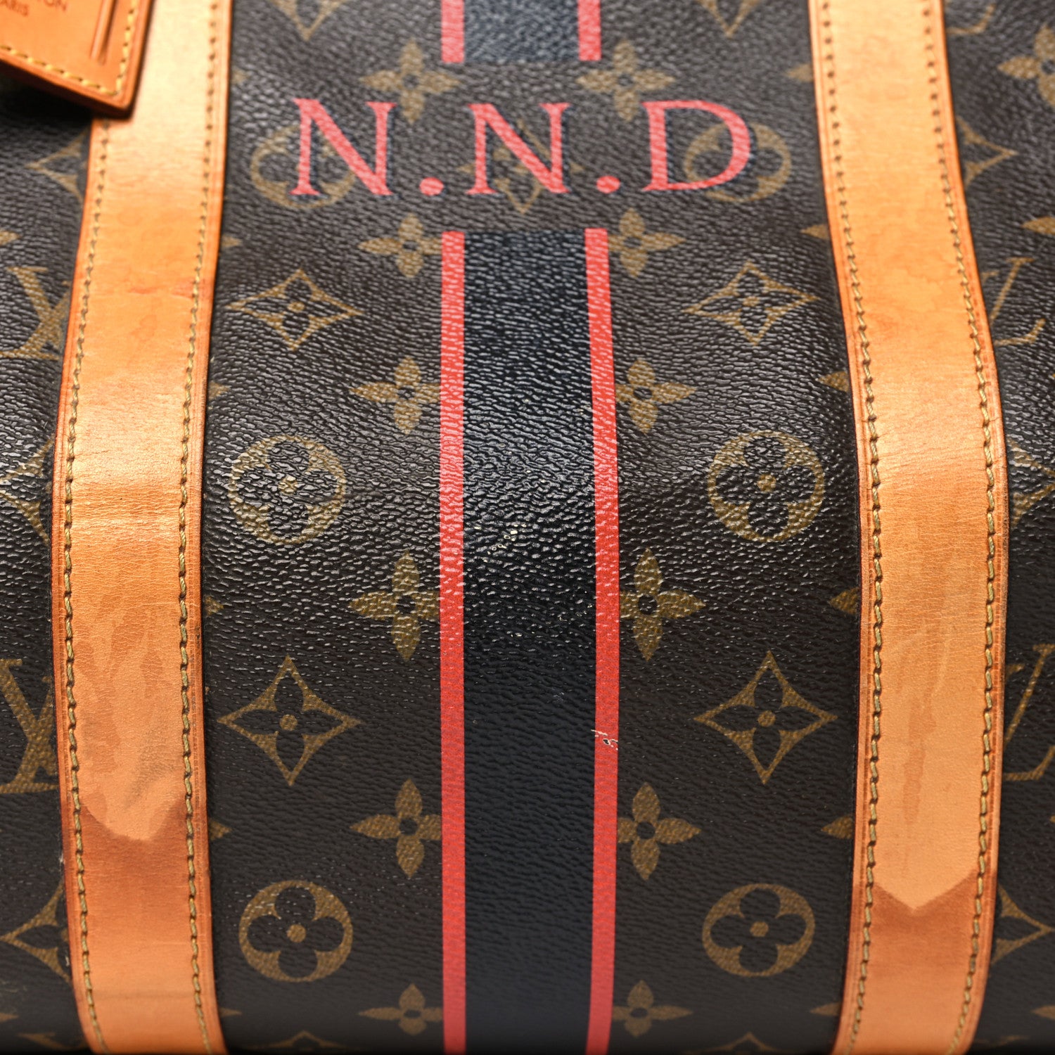 Louis Vuitton Monogram My LV Heritage Keepall Bandouliere 55 Rouge