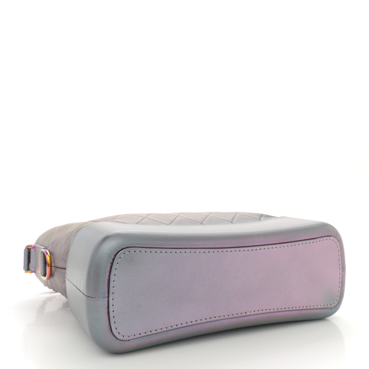 Chanel Iridescent Lambskin Calfskin Quilted Medium Gabrielle Hobo Light Purple 4 of 10