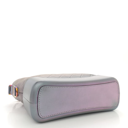 Chanel Iridescent Lambskin Calfskin Quilted Medium Gabrielle Hobo Light Purple 4 of 10