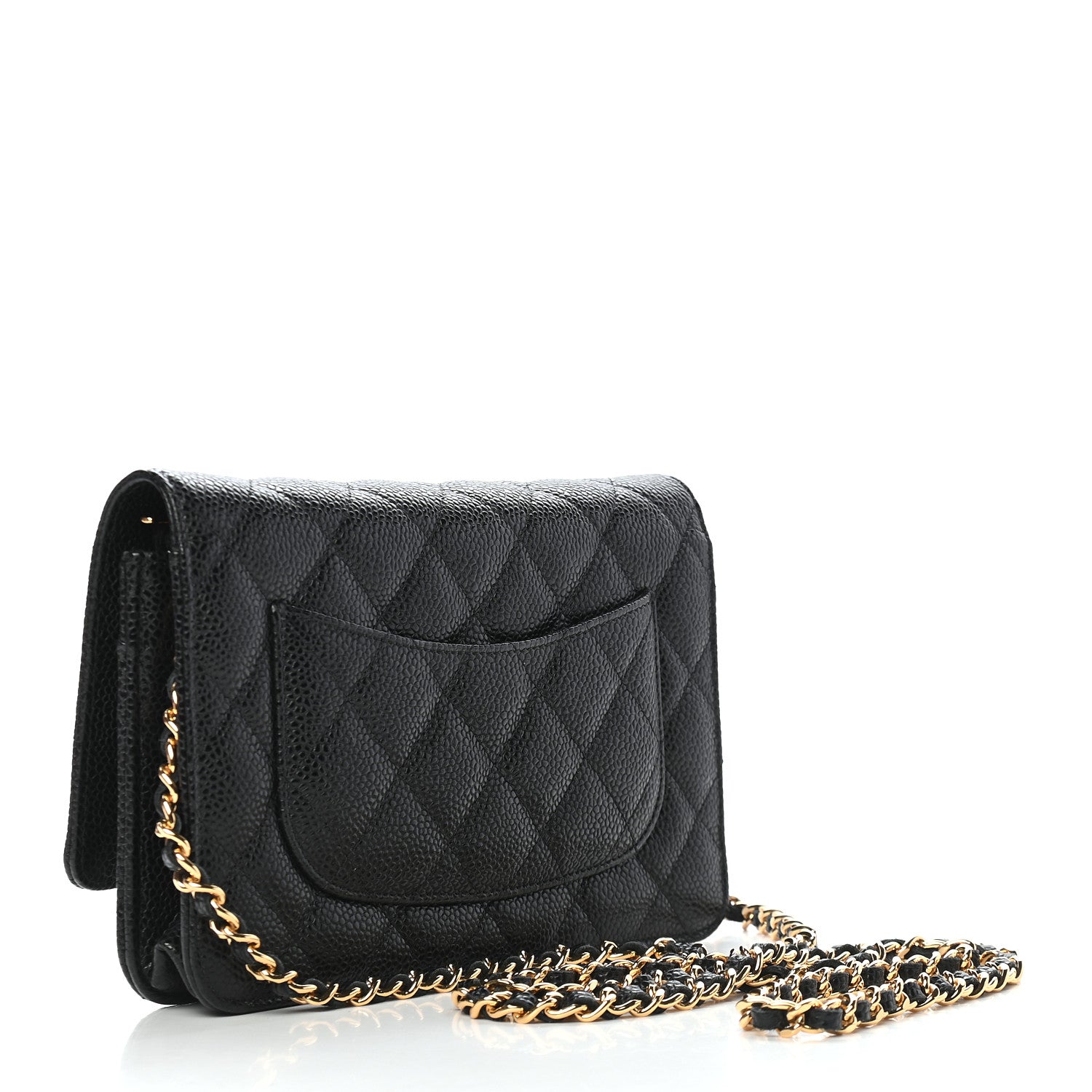 Chanel Caviar Quilted Wallet On Chain WOC Black 3 of 9