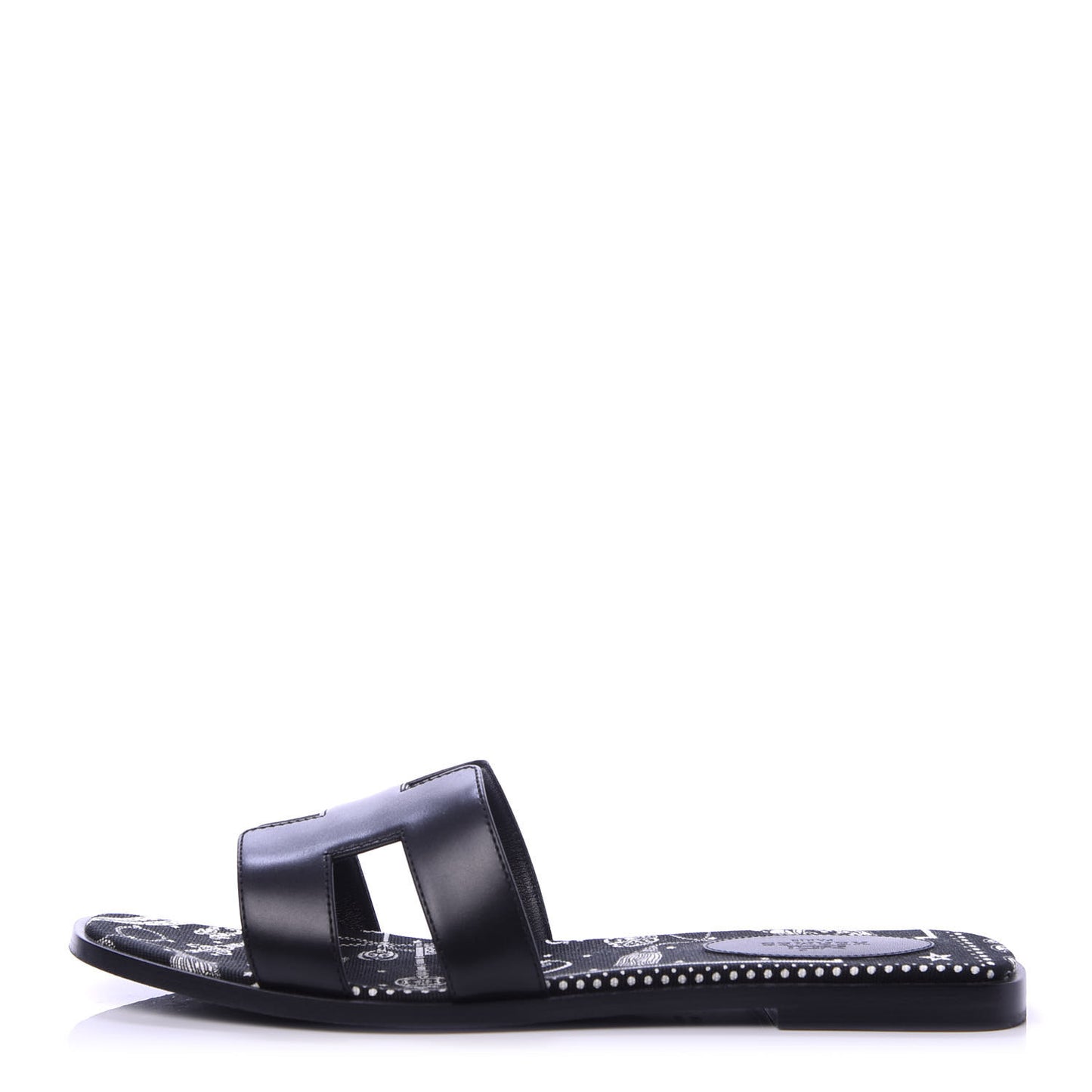 Calfskin Oran Sandals 40 Black