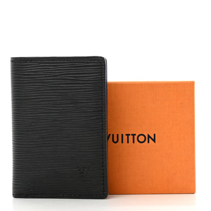 Louis Vuitton Epi Monogram Eclipse Pocket Organizer Black Blue 8 of 8