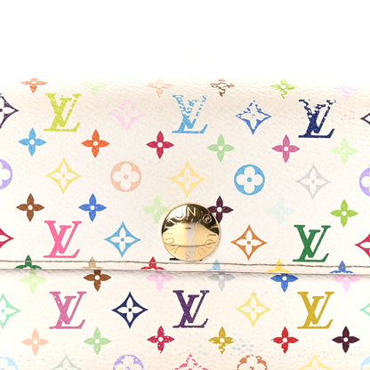 Louis Vuitton Monogram Multicolor Sarah Wallet White 8 of 10
