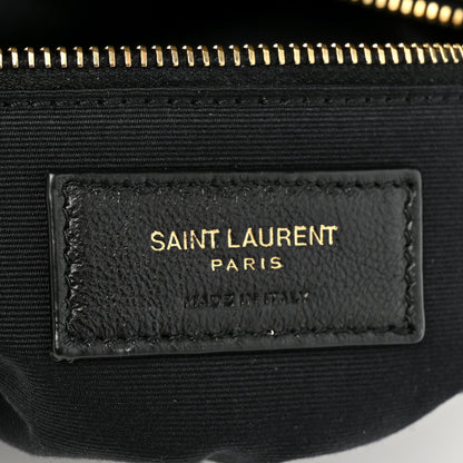 Saint Laurent Lambskin Quilted Medium Loulou Puffer Monogram Chain Satchel Seaweed 6 of 14