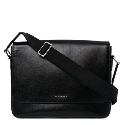 Burberry Grainy Calfskin Messenger Bag Black 1 of 12
