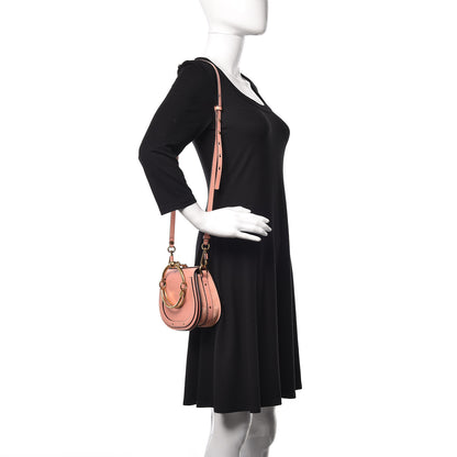 Chloe Calfskin Suede Small Nile Bracelet Bag Washed Pink 2 of 9