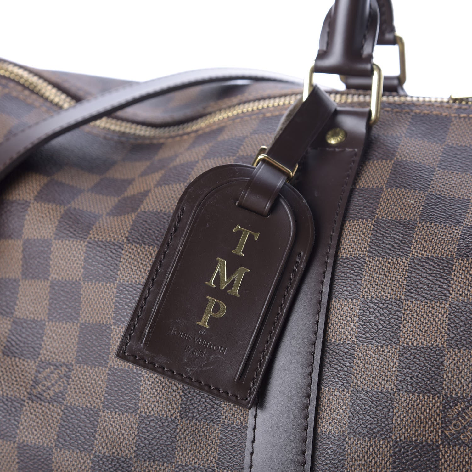 Louis Vuitton Damier Ebene Keepall Bandouliere 55 14 of 19