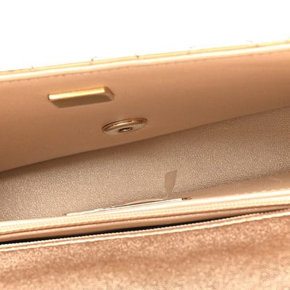 Chanel Mirror Calfskin Metallic Calfskin Medium Hollywood Boulevard Flap With Star Coin Purse Light Gold 5 of 11