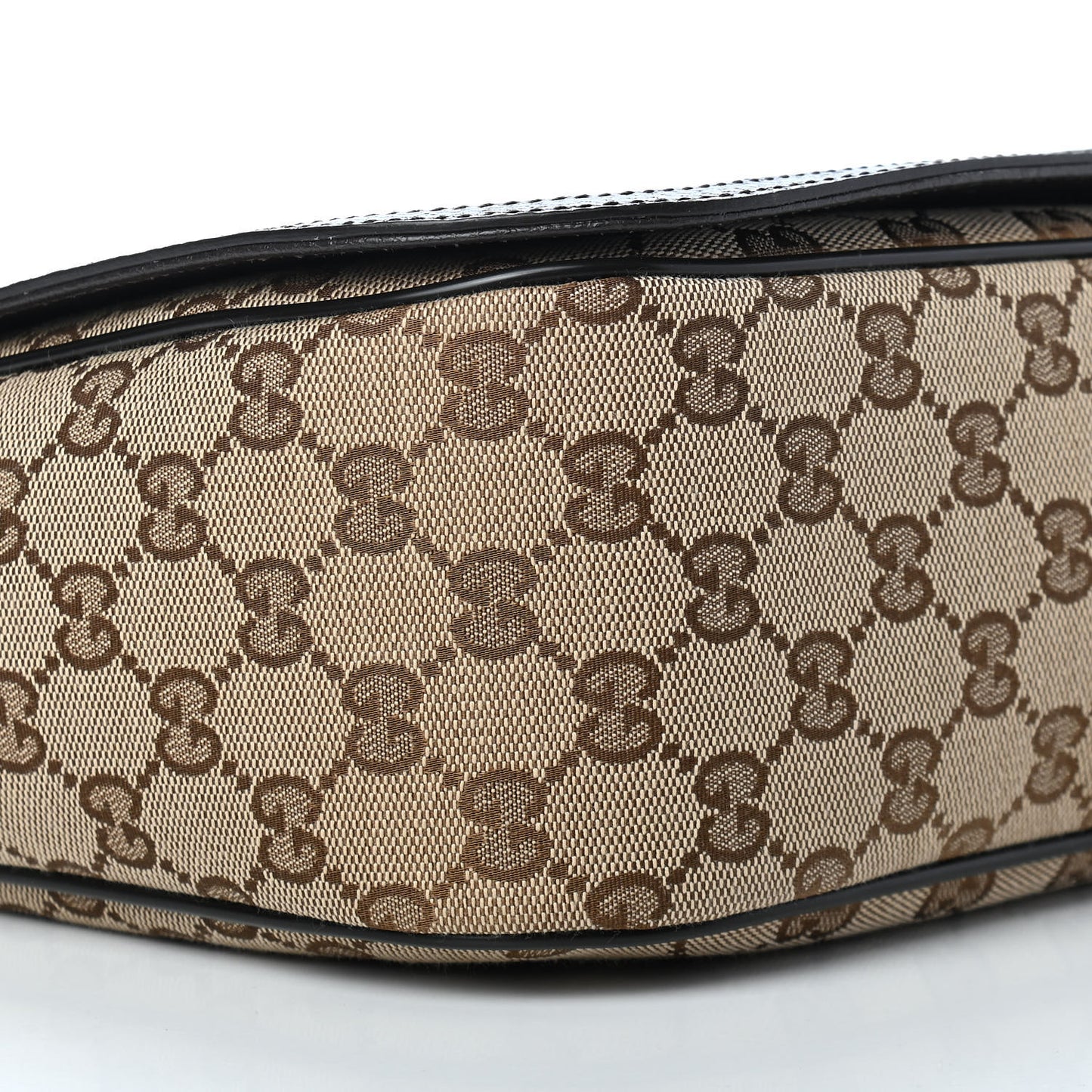 Monogram Large Flap Messenger Bag Beige Dark Brown