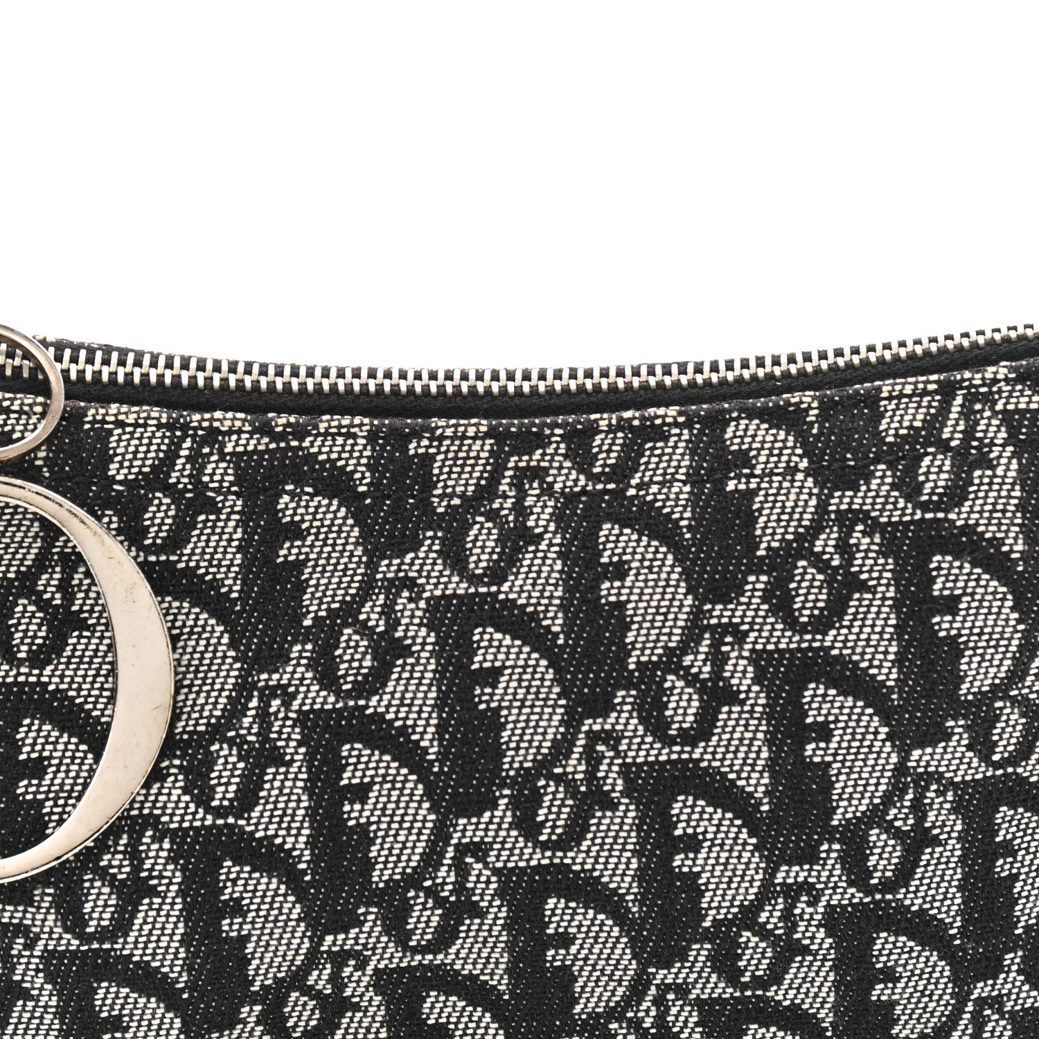 Christian Dior Monogram Shoulder Bag Pochette Black 8 of 10