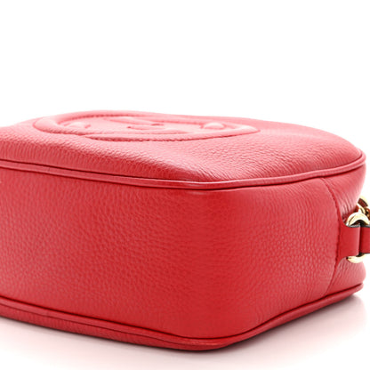 Gucci Pebbled Calfskin Small Soho Disco Bag Tabasco Red 10 of 11