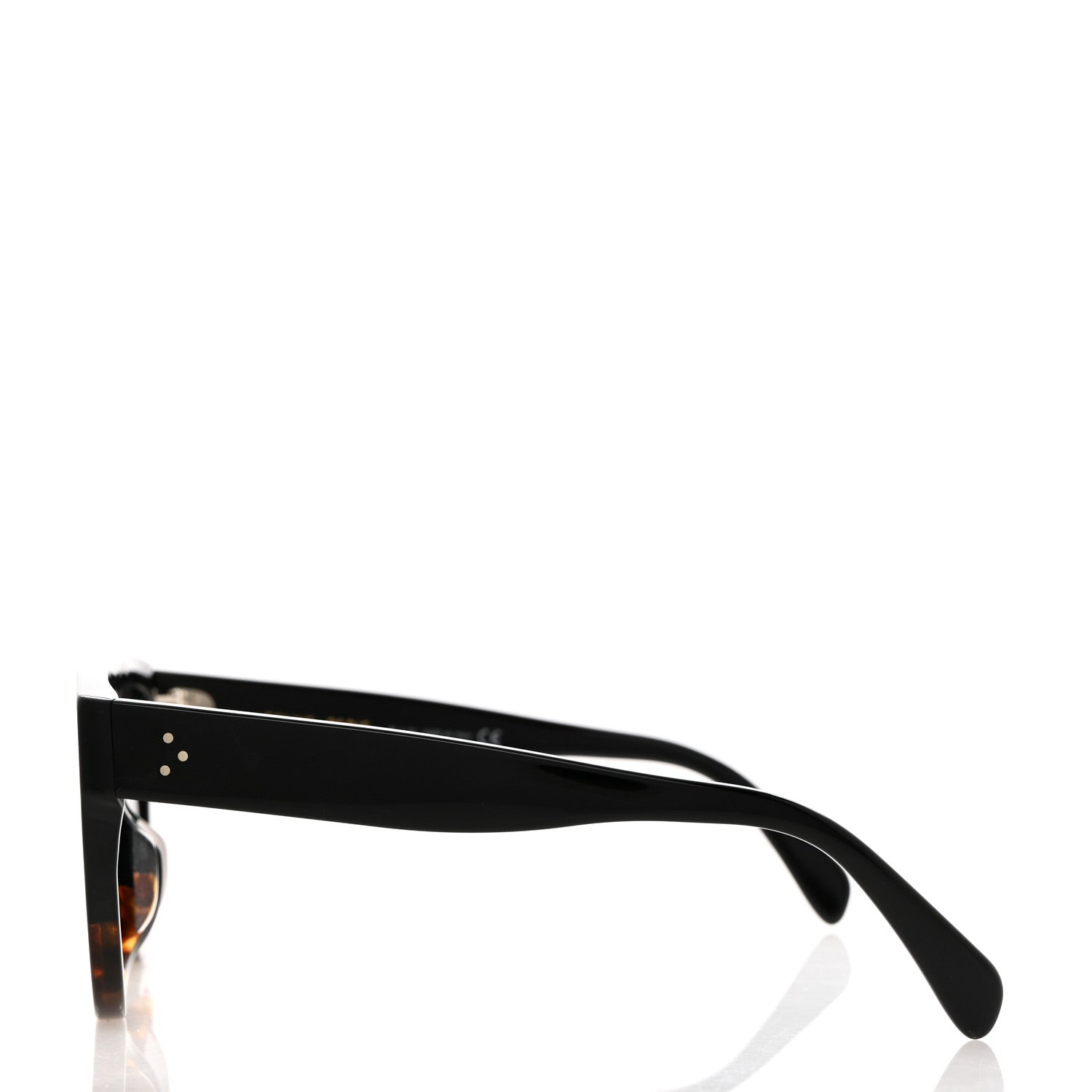 Celine Shadow Sunglasses CL 4001IN Black Havana 3 of 7