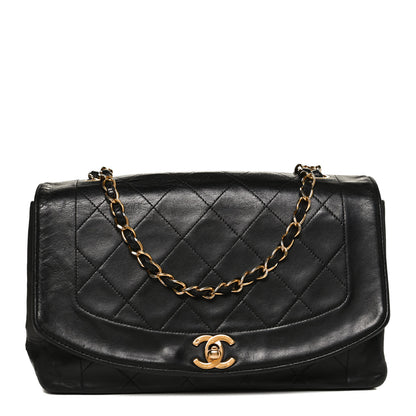 Chanel Lambskin Quilted Medium Single Flap Black 1 of 10