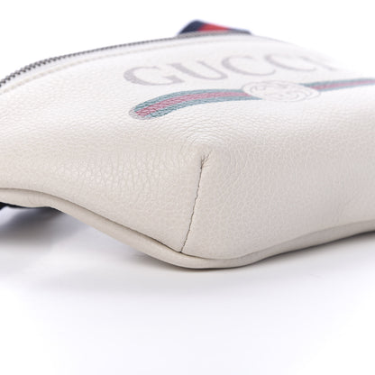 Gucci Grained Calfskin Small Logo Belt Bag White 7 of 9