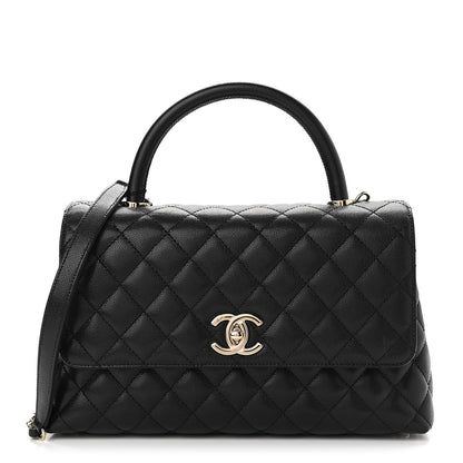 Chanel Caviar Quilted Small Coco Handle Flap Black 1 of 10