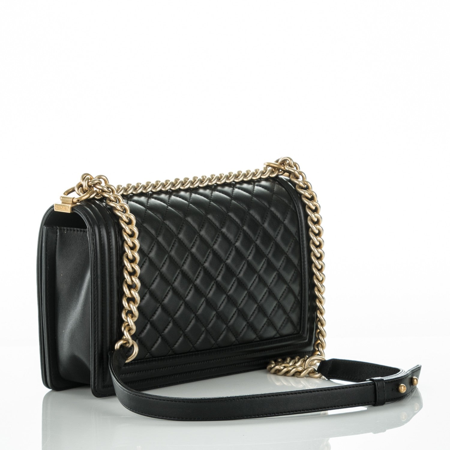 Chanel Lambskin Quilted New Medium Boy Flap Black 3 of 8