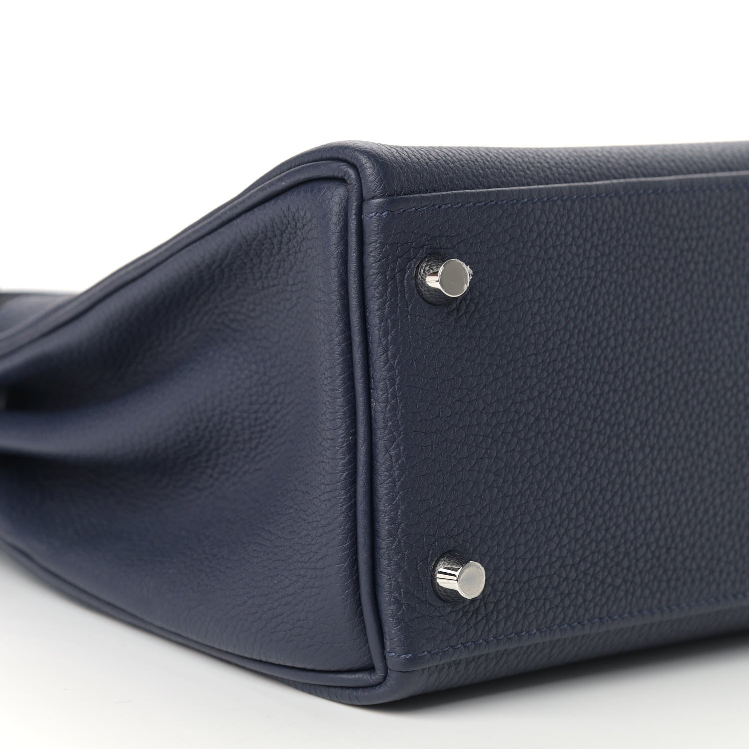 Hermes Togo Matte Alligator Kelly Retourne Touch 28 Bleu Nuit Bleu Marine 8 of 10