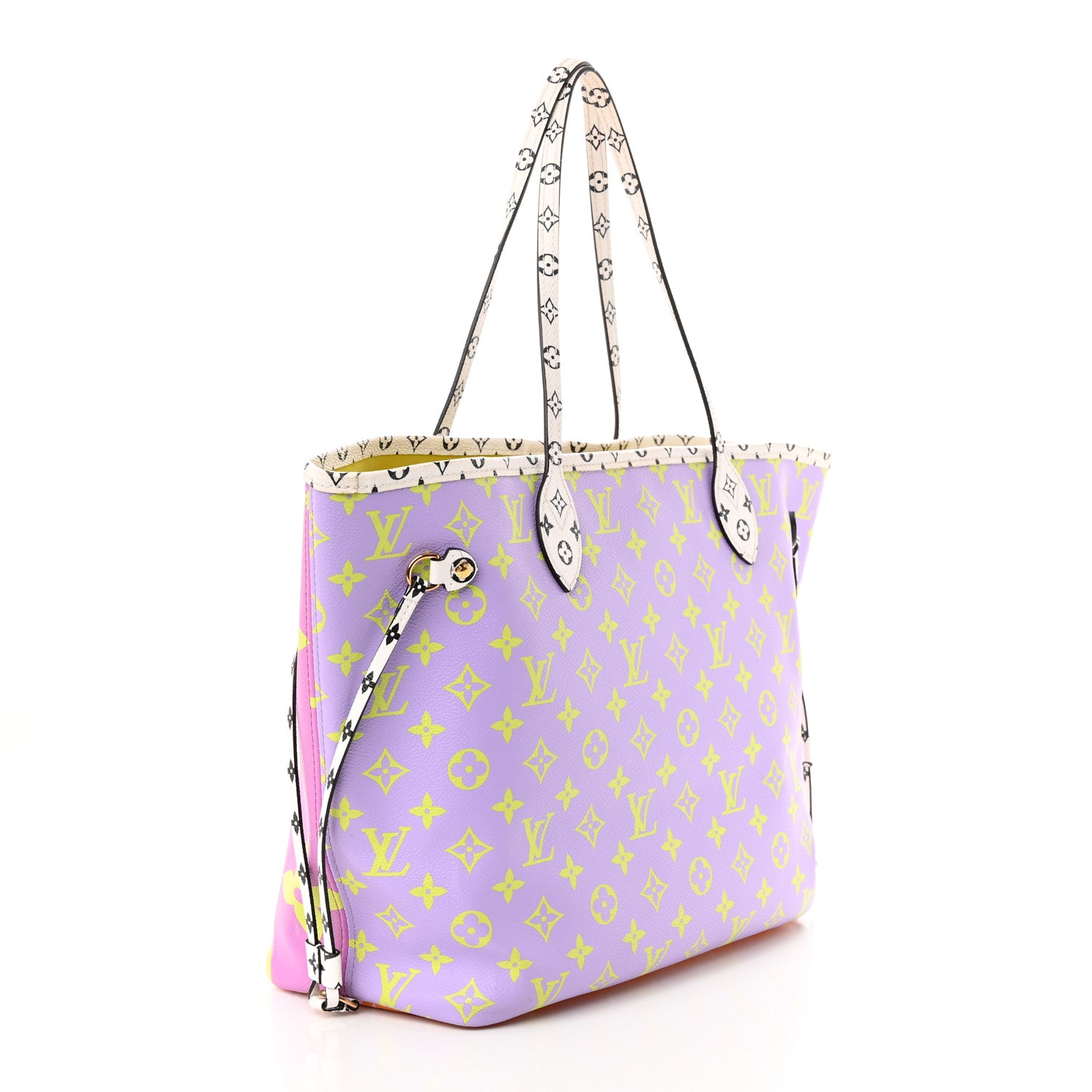 Louis Vuitton Monogram Giant Neverfull MM Pink Lilac 4 of 11