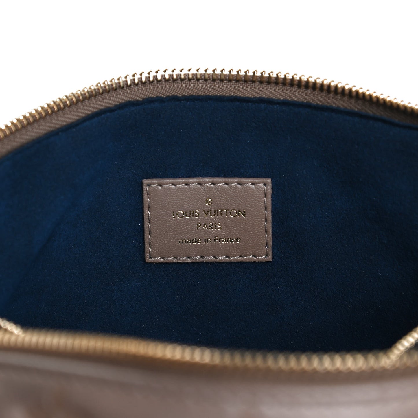 Lambskin Embossed Monogram Coussin PM Taupe