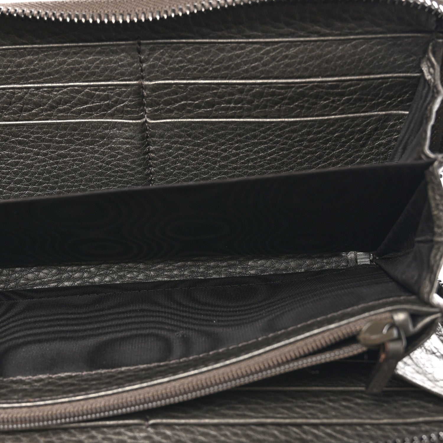 Gucci Metallic Pebbled Calfskin Soho Zip Around Wallet Sasso 6 of 11