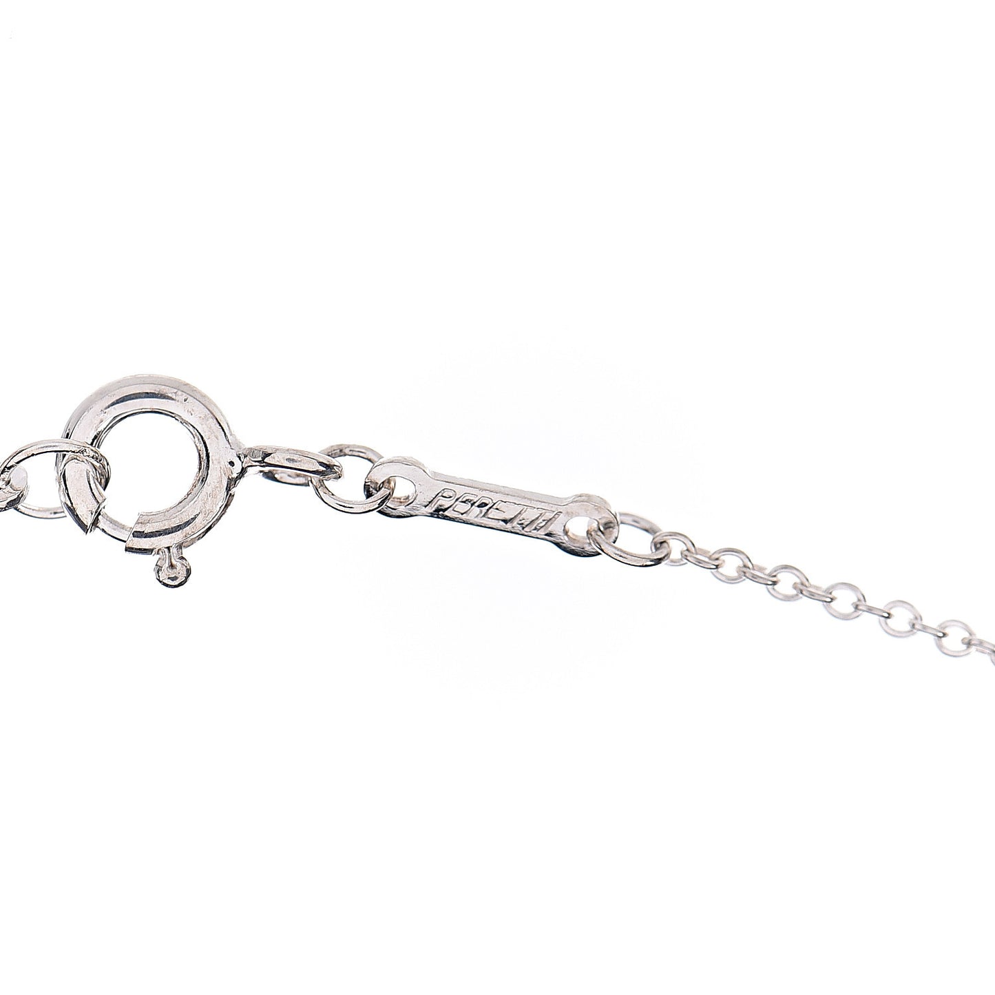 Sterling Silver 16mm Elsa Peretti Open Heart Pendant Necklace