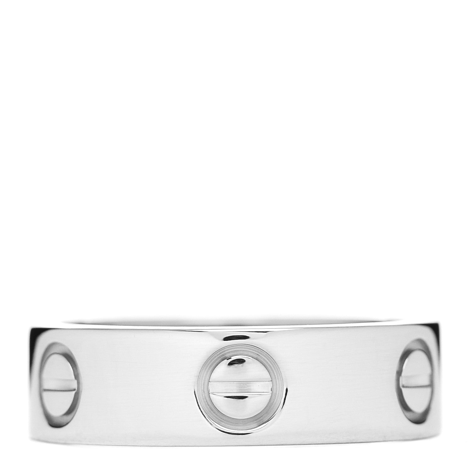 Cartier 18K White Gold 5.5mm LOVE Ring 52 6 3 of 5