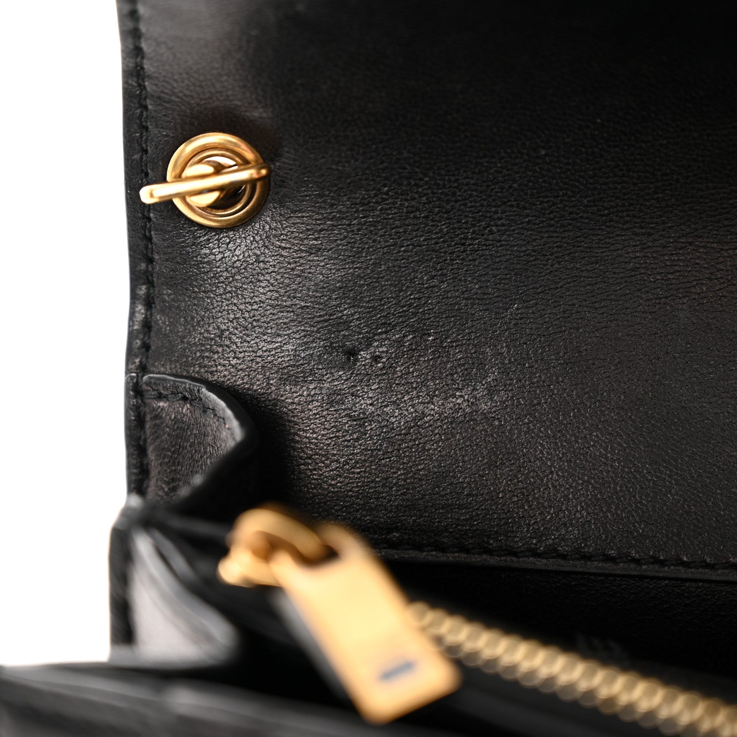 Saint Laurent Lambskin Quilted Mini Gaby Satchel Black 13 of 15