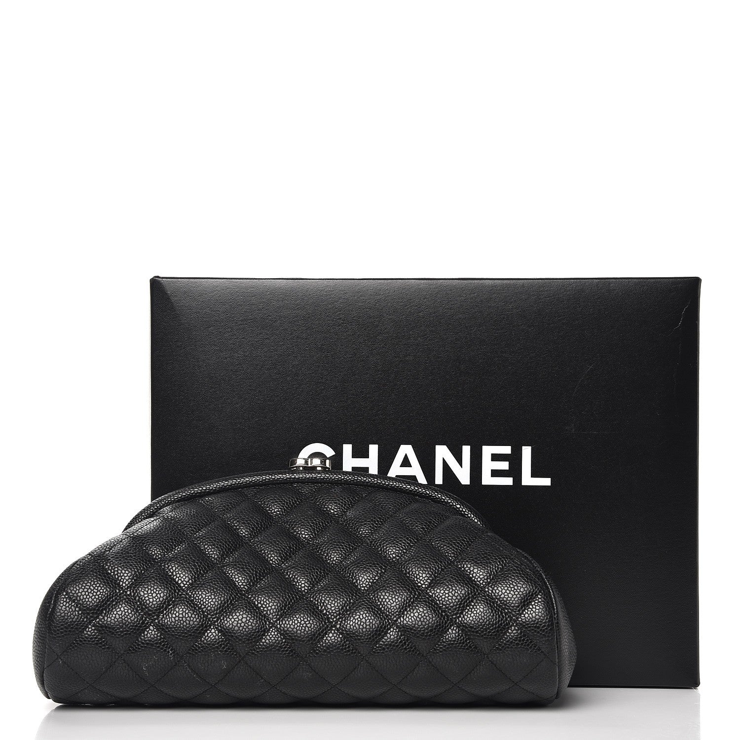Chanel Caviar Quilted Timeless Clutch Black 11 of 11